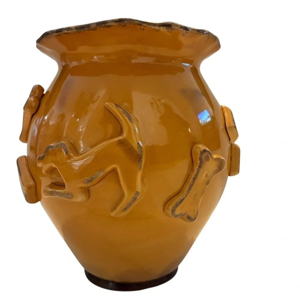 Carmel Ceramica Dog Treat Jar